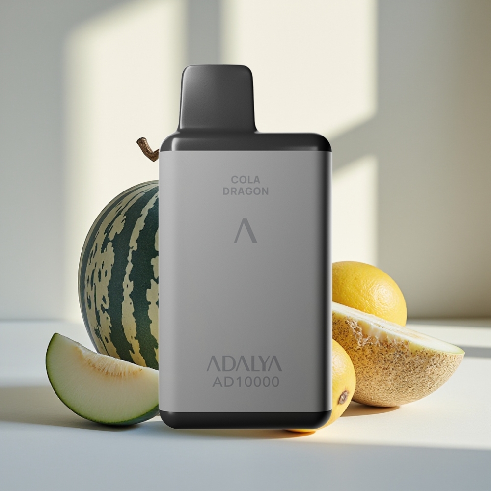 Adalya AD 10000 Puffs Disposable Vape Mėlynasis Melionas 14 ml 2 USB-C