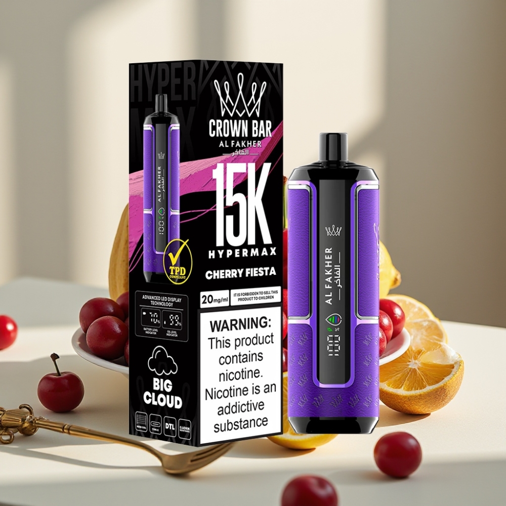 Al Fakher Crown Bar 15K Hypermax 22ml 600mAh 6mg/ml Vyšnių Fiesta
