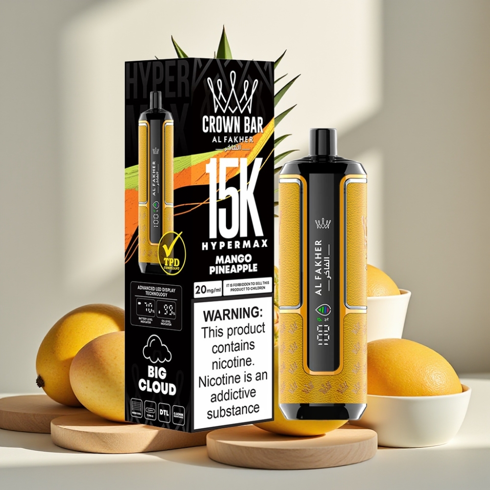 Al Fakher Crown Bar 15K Hypermax 22ml 600mAh Type-C Mango Ananasas