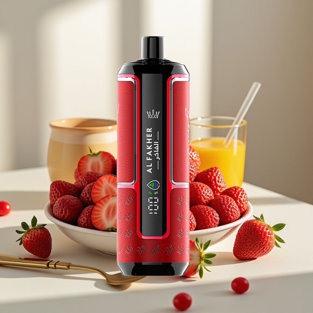 Al Fakher Crown Bar 15K Hypermax Disposable Vape Kit Braškių Punch 22ml 600mAh