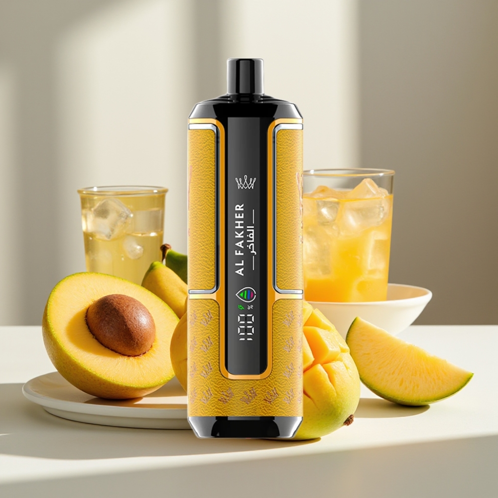 Al Fakher Crown Bar 15K Hypermax Disposable Vape Kit Mangų Ledas 22ml 600mAh