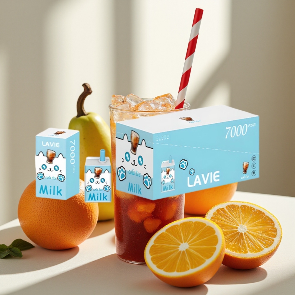 LAVIE Milk 7000 Puffs 16ML 5 Type C Kola Su Ledais ir Pienas