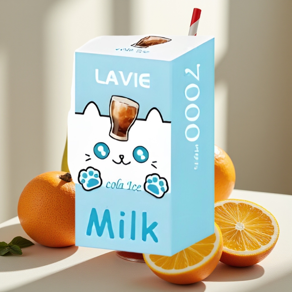 LAVIE Milk 7000 Puffs 16ML 5 Type C Kola Su Ledais ir Pienas