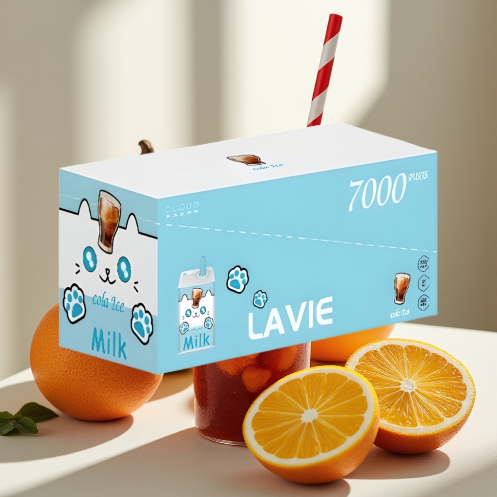 LAVIE Milk 7000 Puffs 16ML 5 Type C Kola Su Ledais ir Pienas