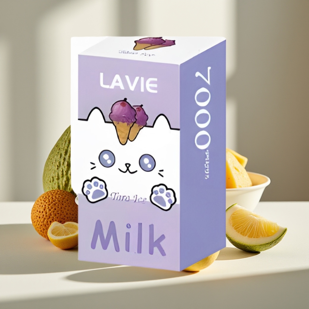 LAVIE Milk 7000 Puffs 16ML 5 Type C Taro Ledas ir Pienas