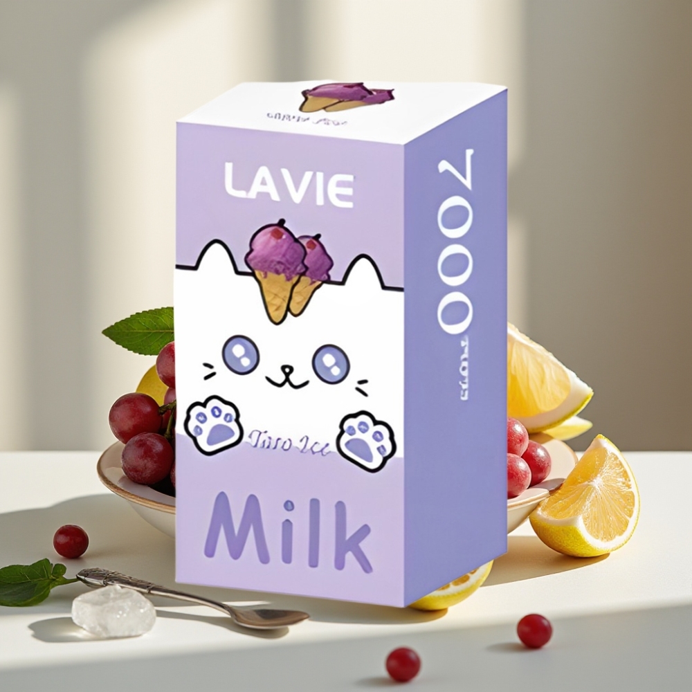 LAVIE Milk 7000 Puffs 16ML/600mAh 025 Vynuogių Ledas