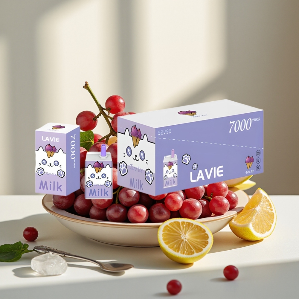 LAVIE Milk 7000 Puffs 16ML/600mAh 025 Vynuogių Ledas