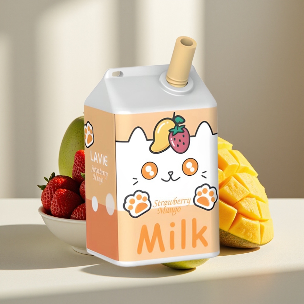 LAVIE Milk 7000 Puffs Braškė Manga 16ML 5 Type C