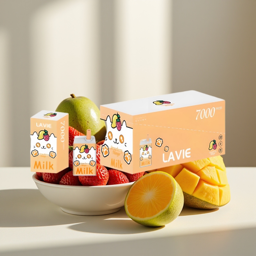 LAVIE Milk 7000 Puffs Braškė Manga 16ML 5 Type C