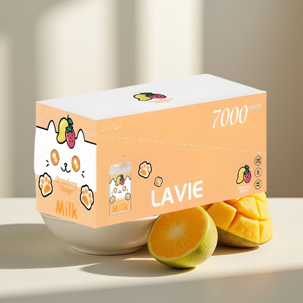 LAVIE Milk 7000 Puffs Braškė Manga 16ML 5 Type C
