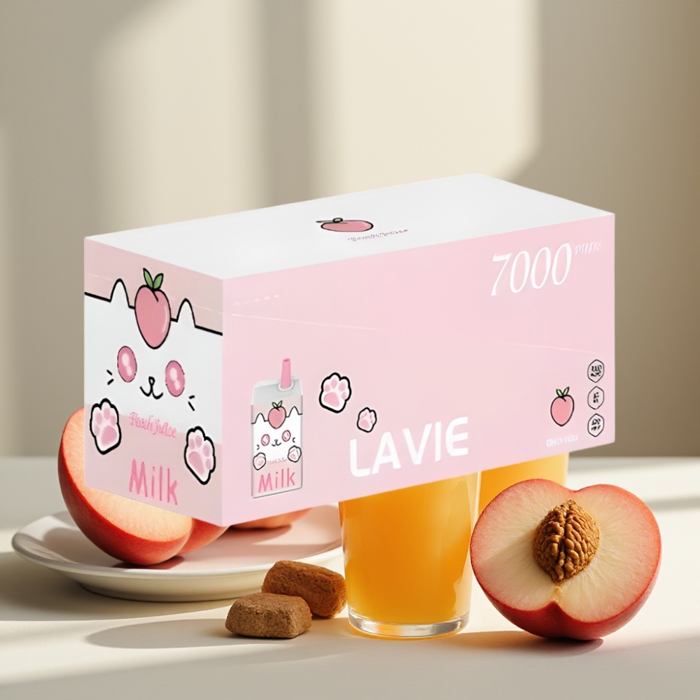 LAVIE Milk 7000 Puffs Persikų Sultys 16ML 5 Type C