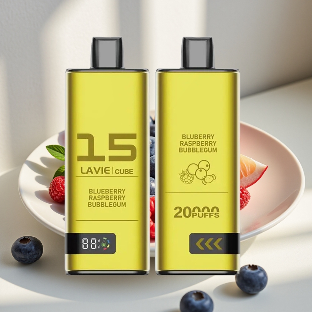 Lavie Cube 20000 Puffs 2/5 28ml Type C Mėlynųjų aviečių aviečių gumos