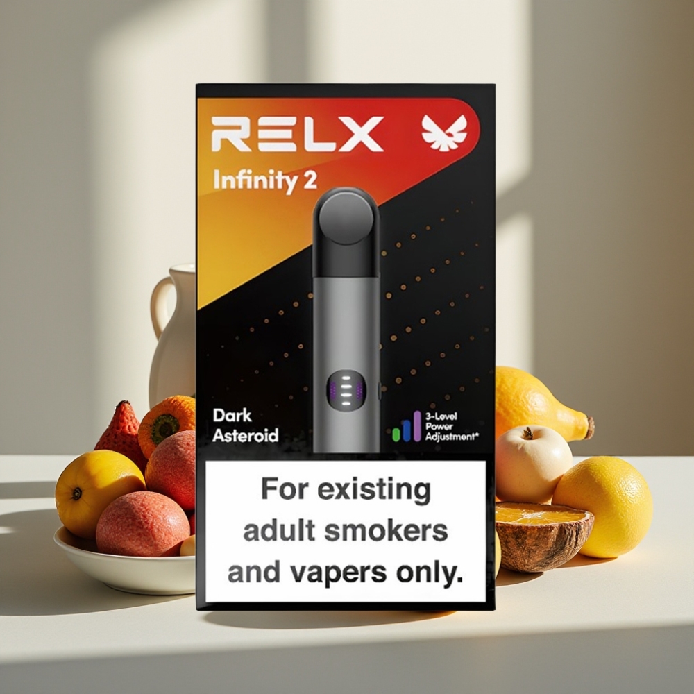 RELX Infinity 2 Pilkšvas 600-650 smūgių 19 ml 440mAh