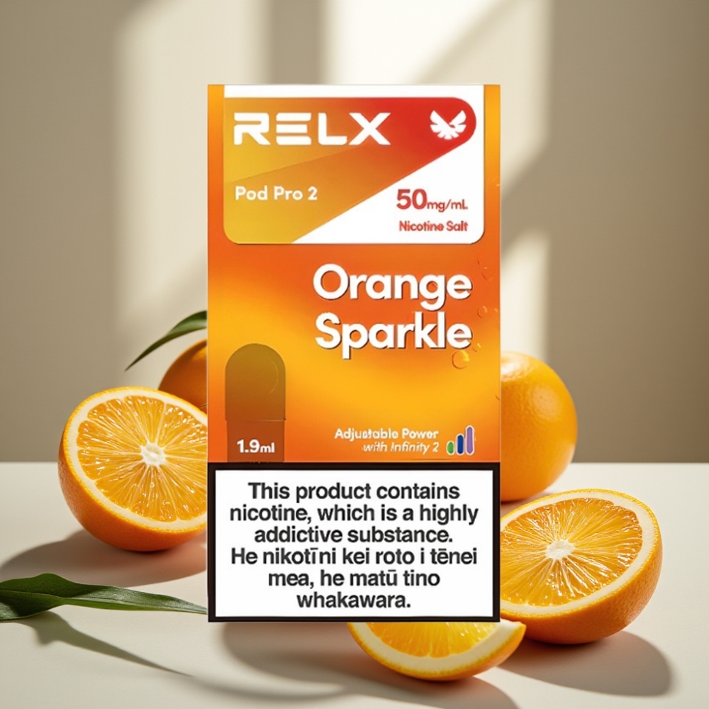 RELX Pod Pro 2 600 puff 5 19ml Apelsinų Kibirkštis Eco/Smooth/Boost