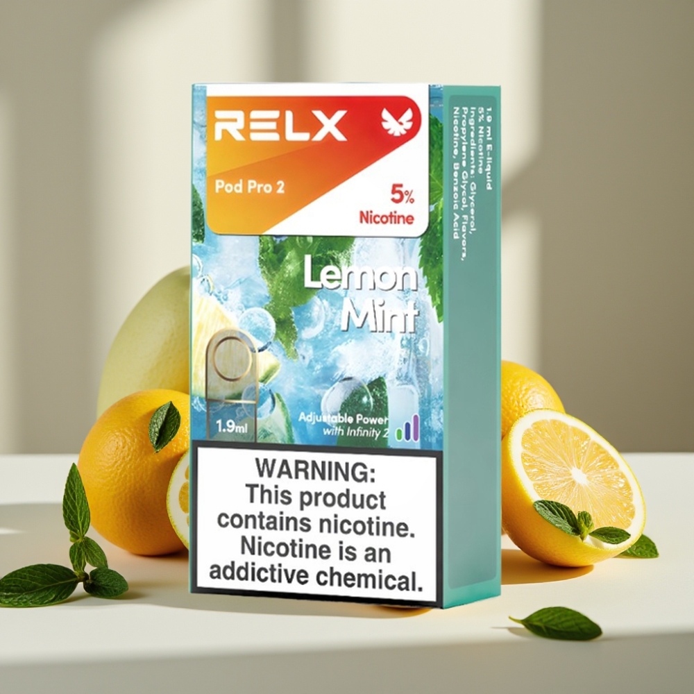 RELX Pod Pro 2 Citrinų Mėta 600 puffų 5 nikotino 19ml