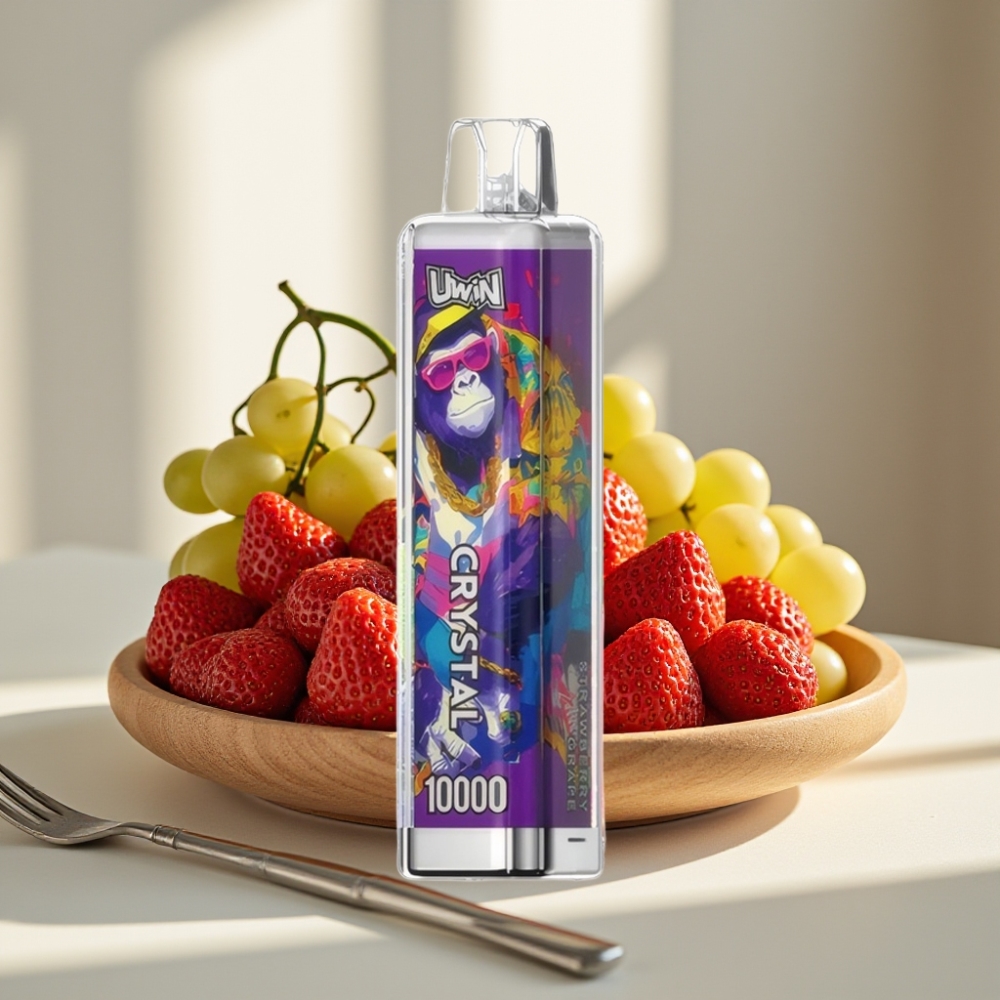 UWIN Crystal 10000 Puffs 18ml 08Ω RGB braškynės vynuogių