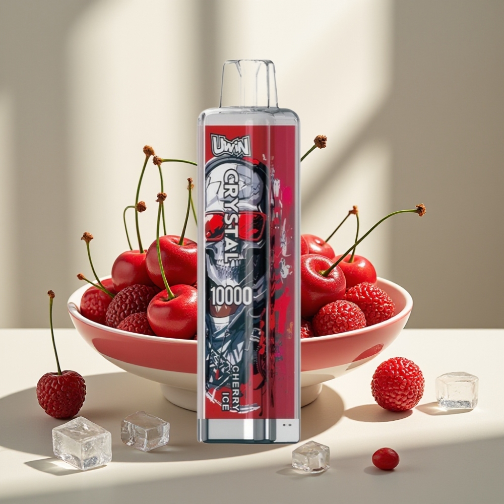 UWIN Crystal 10000 Puffs 18ml 5 Vyšnių Ledas Type-C RGB