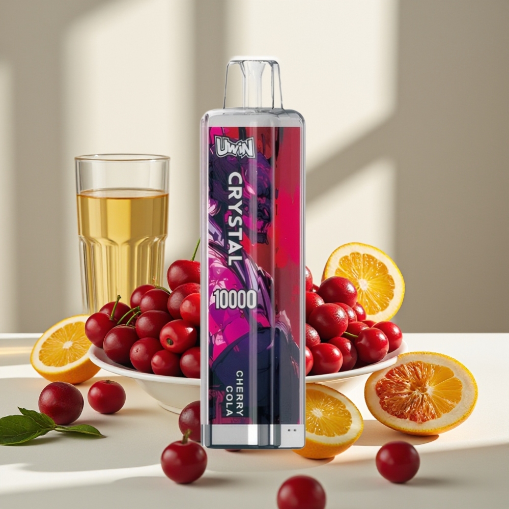 UWIN Crystal 10000 Puffs 18ml 650mAh Type-C RGB Vyšnių Kola