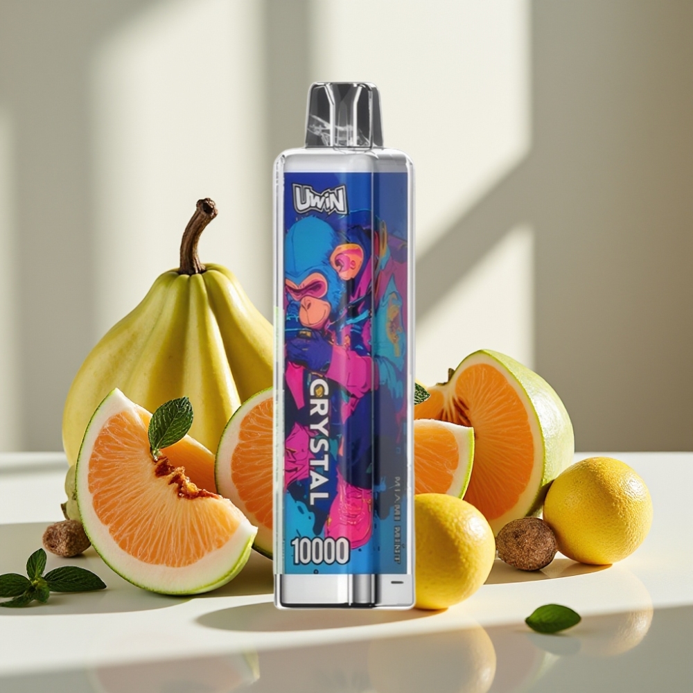 UWIN Crystal 10000 Puffs Miami Mėta 18ml 08Ω RGB