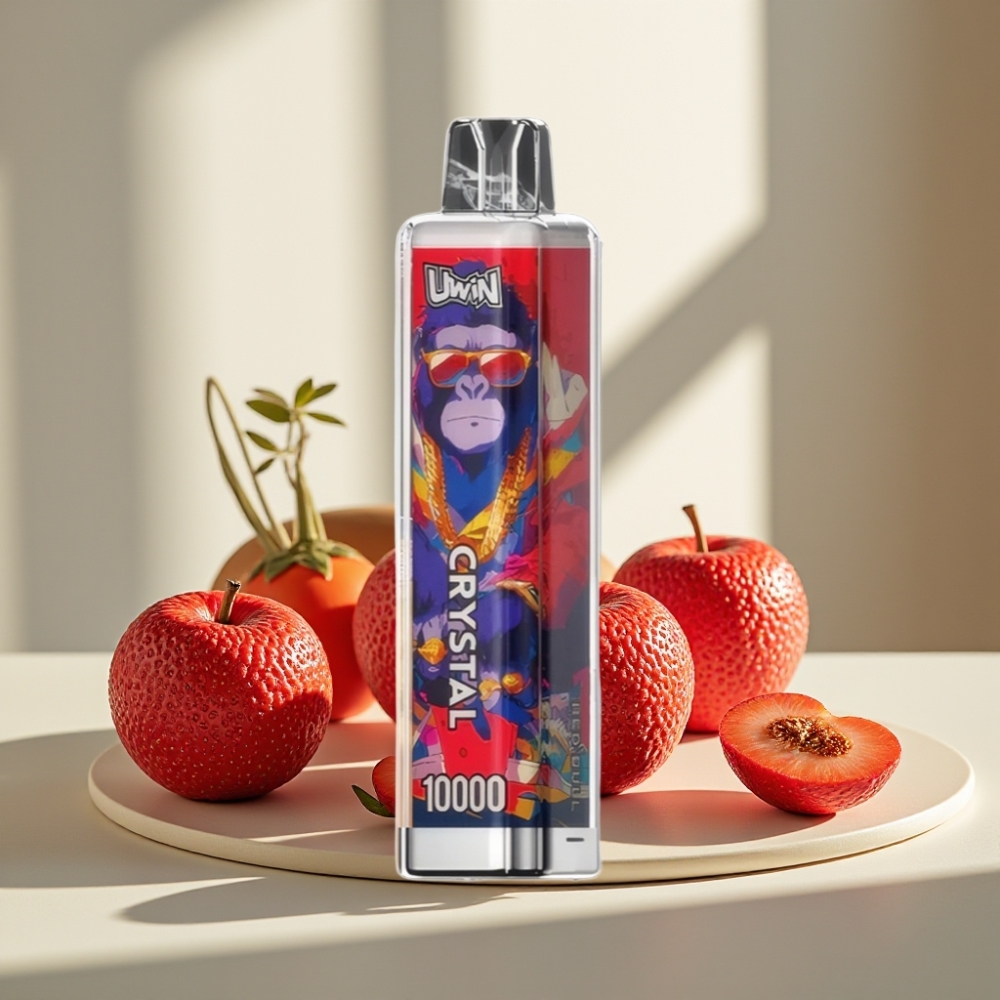 UWIN Crystal 10000 Puffs Raudonasis jautis 18ml 08 Ohm RGB apšvietimas