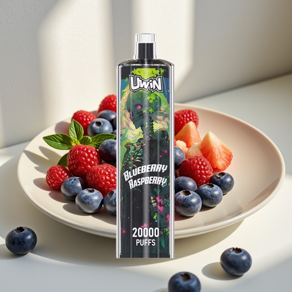 Uwin Shisha Hookah Crystal 20000 Puffs 22ml 650mAh Type-C Mėlynųjų aviečių ir aviečių