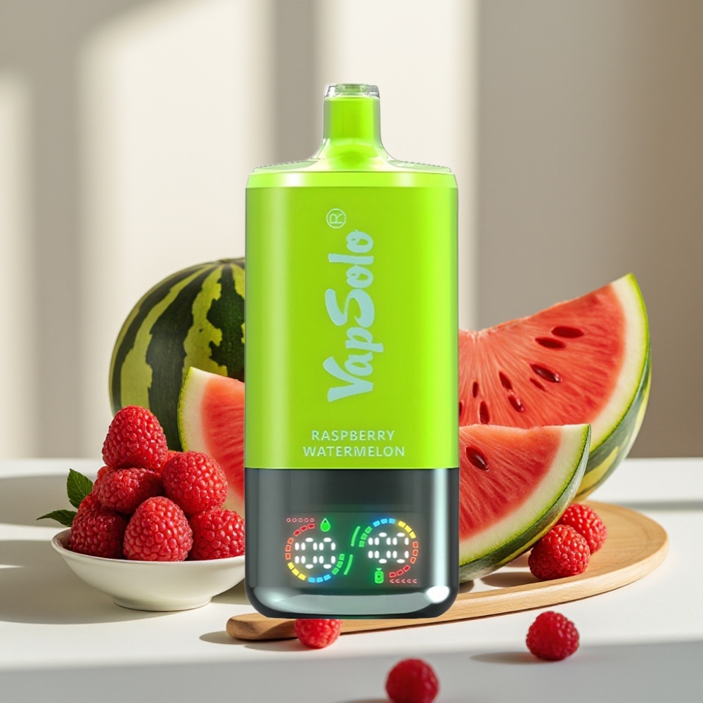 VapSolo Triple 30000 Puffs Avietinės Arbūzo 40ml 20/50mg 3 bakas Type-C