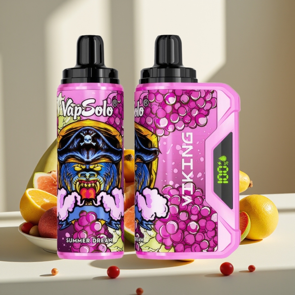 VapSolo VIKING 12000 Puffs 22ml 20/50 mg/ml Vasaros Svajonė