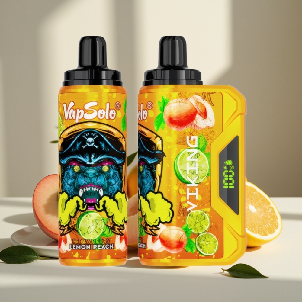 VapSolo VIKING 12000 Puffs Citrina Persikas 22ml 20/50 mg/ml Type-C