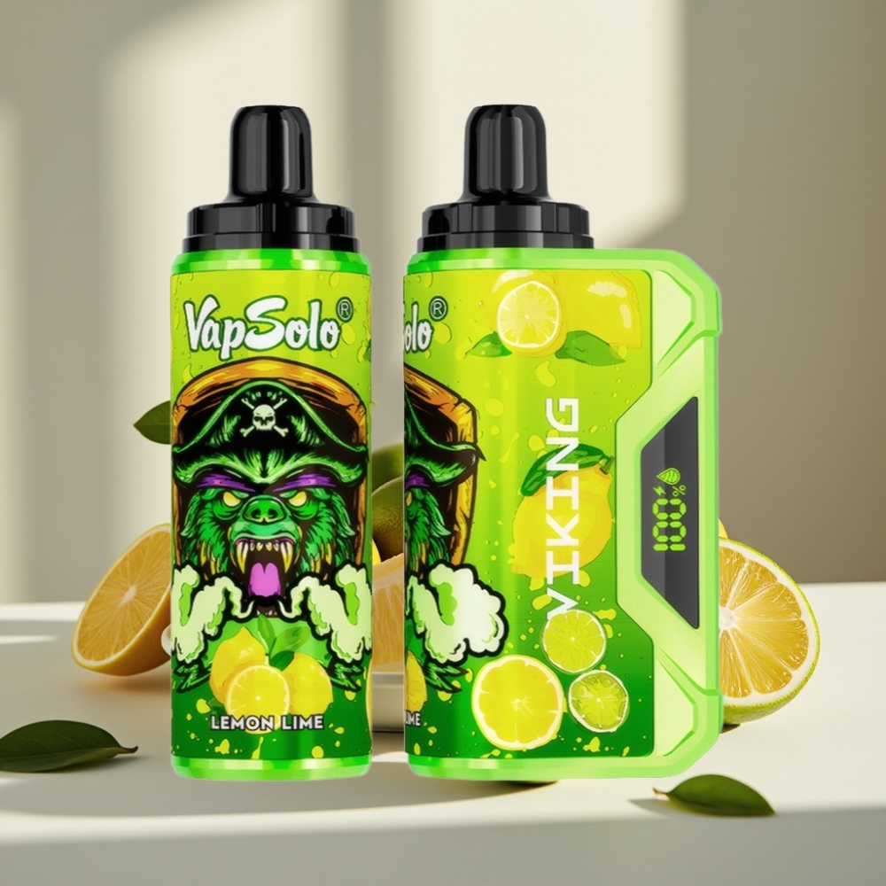 VapSolo VIKING 12000 Puffs Citrina/Laimas 22ml Type-C LED