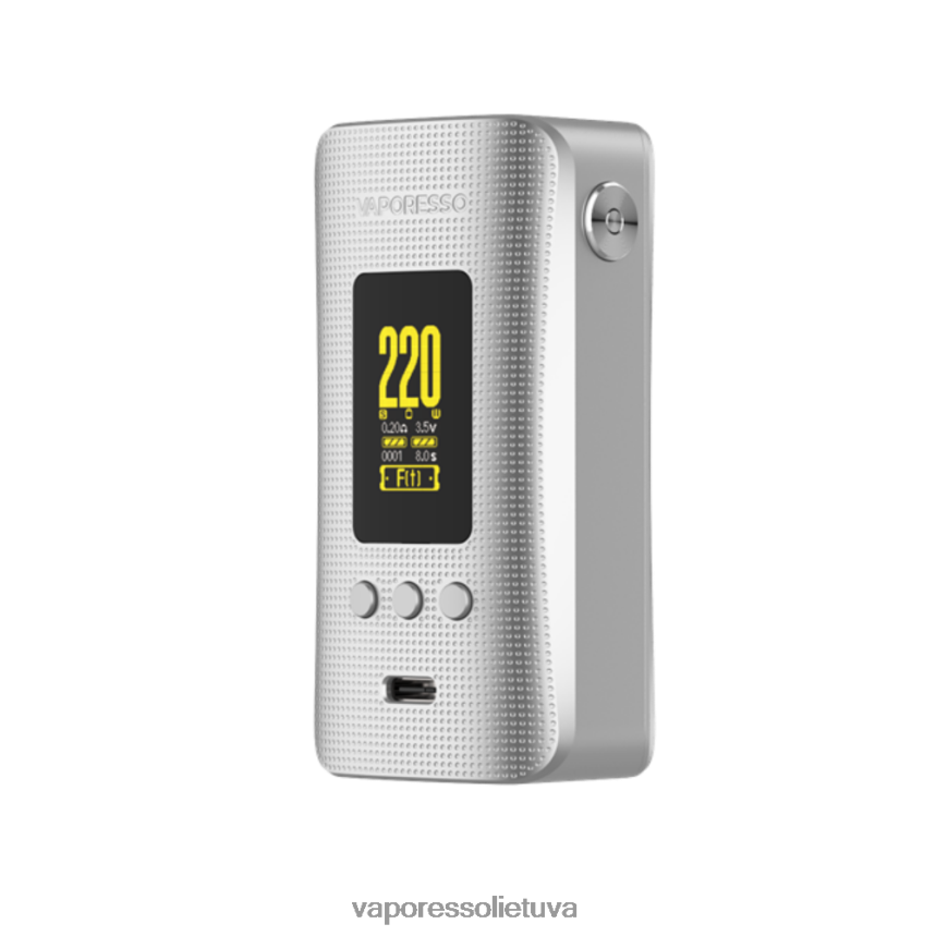 Vaporesso GEN 200 mod šviesus sidabras 8V0J4J248 Vaporesso Vape Instructions