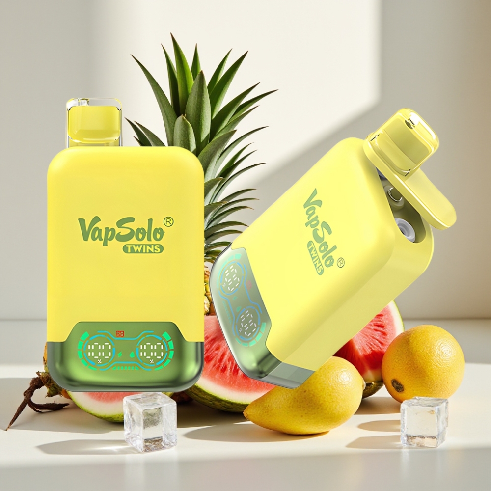 Vapsolo Twins 20000 Puffs Ananasas Kokosas  Arbūzas Ledas 40ml 20/50mg
