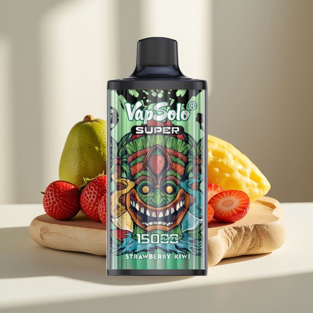 Vapsolo Super 15000 puffs, 40ml, 850mAh, Braškė-Kiwi
